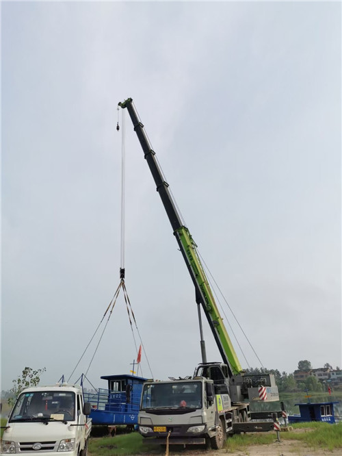 寒亭区桥梁建设吊装案例